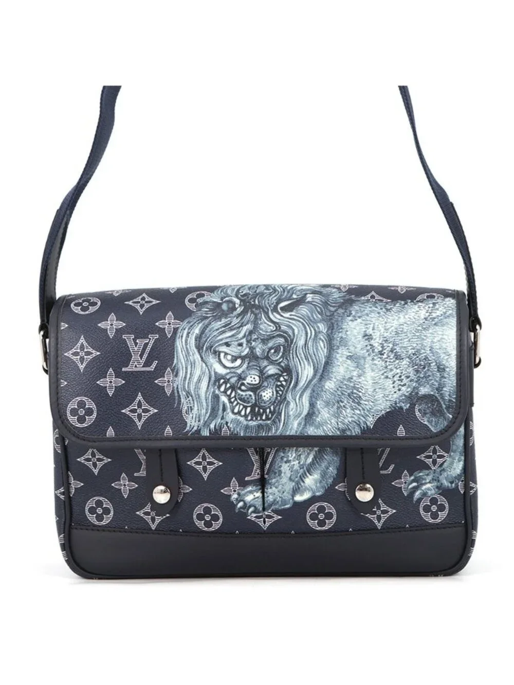 Louis Vuitton Shoulder Bag Monogram Savannah Chapman Brazza Messenger PM